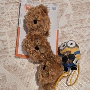 Despicable Me Minion and Bear Hair Tie Japan Exclusive